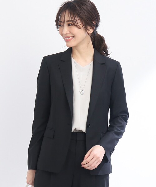 新品リフレクト【R-QUALITY】ノーマルテーラードジャケットブラック17号 R-QUALITY】ノーマルテーラードカラージャケット（テーラード