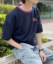 新品タグ付き　フィラ　半袖シャツ FILA tシャツ フィラ ブランド ロゴ ワンポイント 刺繍 ライン