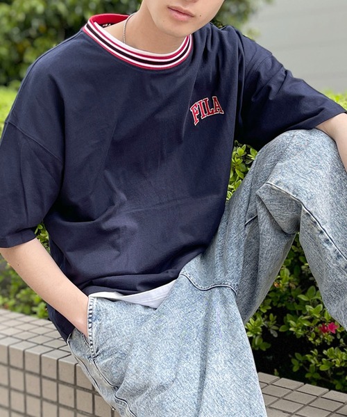 送料/関税込【FILA】ロゴ ベーシックTシャツ 半袖 コットン 楽天市場】【17日までクーポンで40%OFF】 FILA フィラ Tシャツ