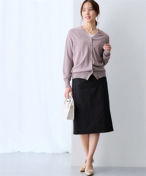 7days Life Styling カーディガン 「ひんやり接触冷感」抜け感Vネック