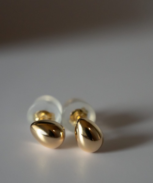 ピアス 18K ピアス 金属アレルギー対応 つけっぱなし シンプル「MOLLICA モリカ」 レディースの画像