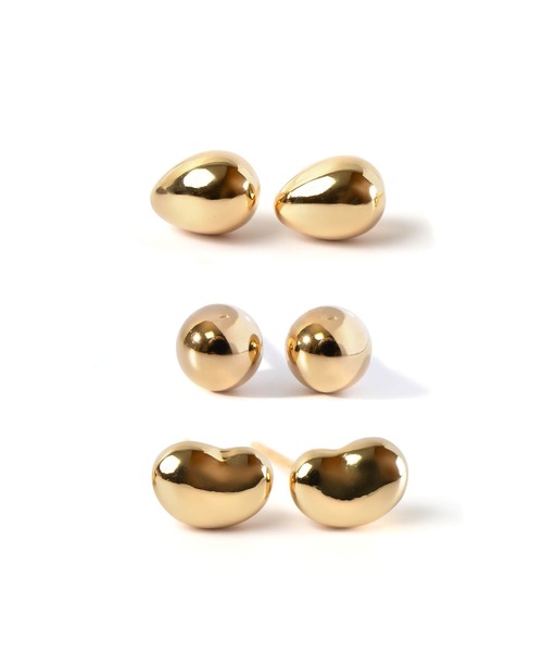 ピアス 18K 金属アレルギー対応 つけっぱなし シンプル「MOLLICA