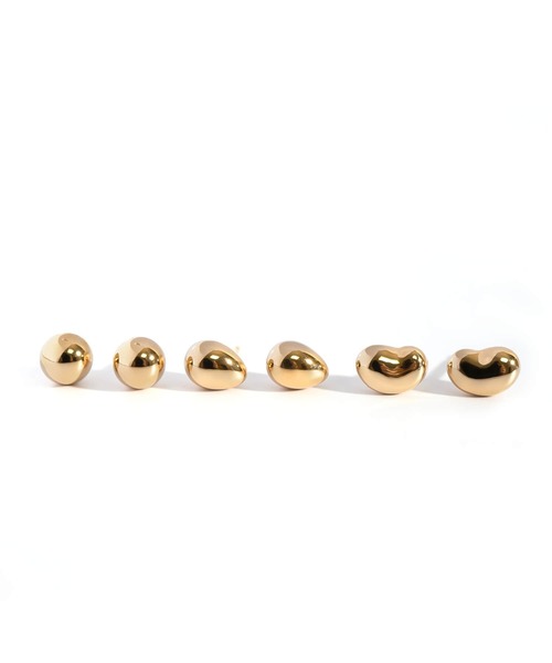 ピアス 18K ピアス 金属アレルギー対応 つけっぱなし シンプル「MOLLICA モリカ」 レディースの画像