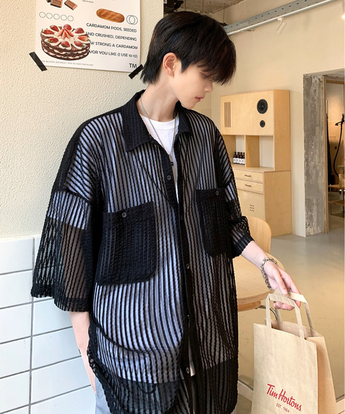 トゥジュー★未使用タグ付★ハーフスリーブビッグカバーオールシャツ★ナチュラル toujours | STORES