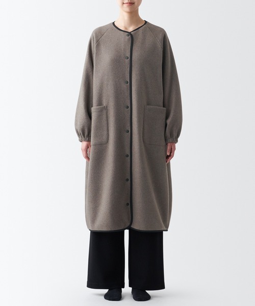 無印良品（MUJI） ルームウェア 部屋着 なめらかフリース ロング