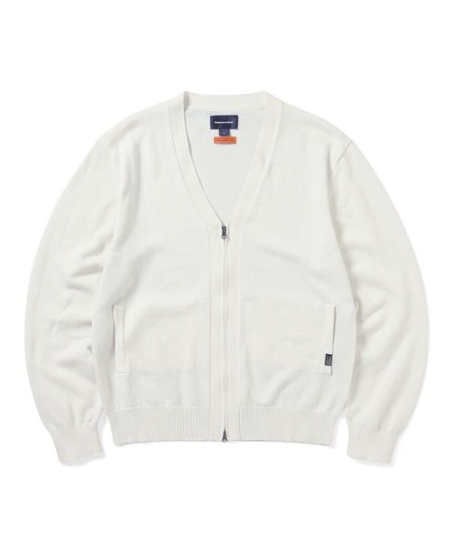 Thisisneveryhat ニットカーディガン Washed Full Zip Cardigan – thisisneverthat® JP