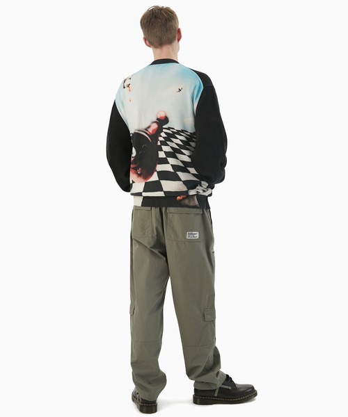 thisisneverthat カーディガン Chess Zip Cardigan メンズ