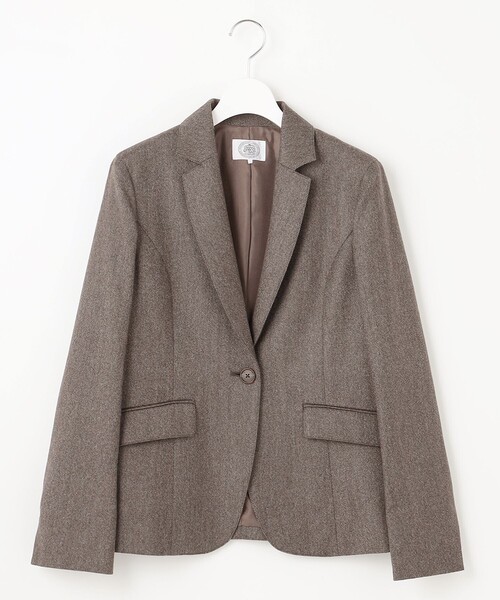 高級【Papas+】ウール ニットジャケット 3つボタン テーラード 日本製 高級【Papas+】ウール ニットジャケット 3つボタン テーラード 日本製