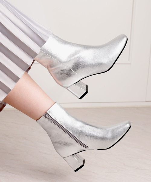 artemis by DIANA ブーツ スクエアトゥショートブーツ レディース