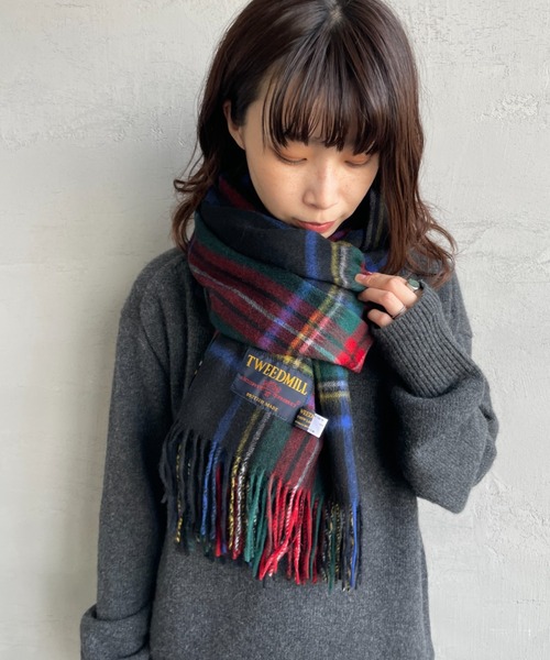 トラ♡TWEED MILL/ツイードミル70×190 大判ストール TWEED MILL ストール 「TWEED MILL/ツイードミル」 70×190 大判