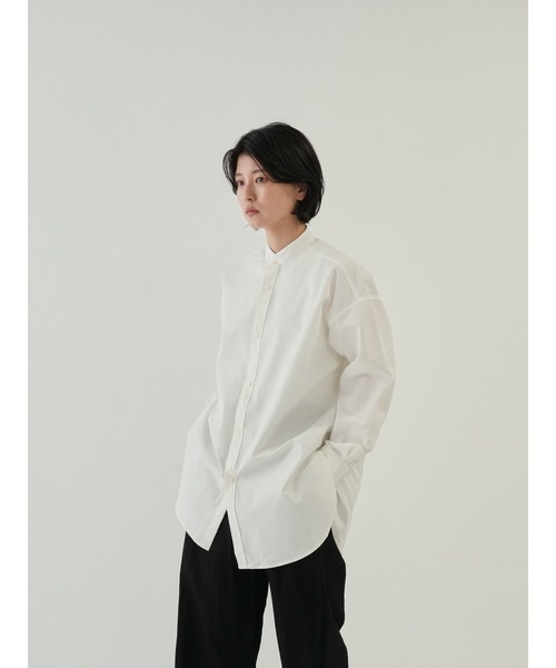 Bargiee シャツ オドル 2301 ノーカラー 撥水 防水 ロゴ ワン