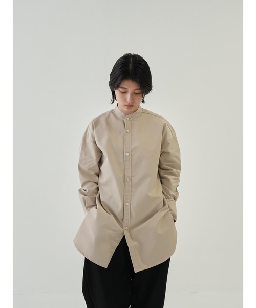 今週のおすすめ製品 2301 オドル シャツ Bargiee ノーカラー ワン ロゴ 防水 撥水 トップス
