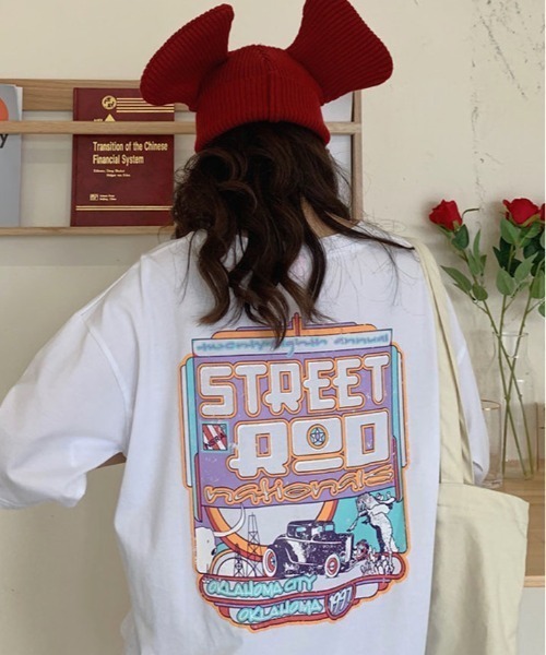 tシャツ 90's リバイバル バック プリント Tシャツ レディース