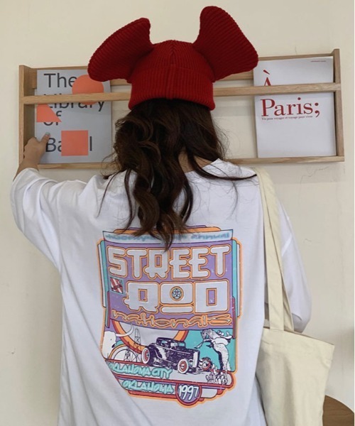 tシャツ 90's リバイバル バック プリント Tシャツ レディース