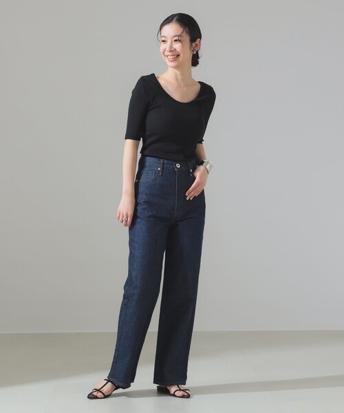 Demi-Luxe BEAMS（デミルクス ビームス） tシャツ 半袖 丸胴 テレコ T
