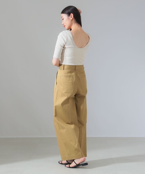 tシャツ 丸胴 テレコ Tシャツ レディース Demi-Luxe BEAMS tシャツ 丸胴 テレコ Tシャツ レディース
