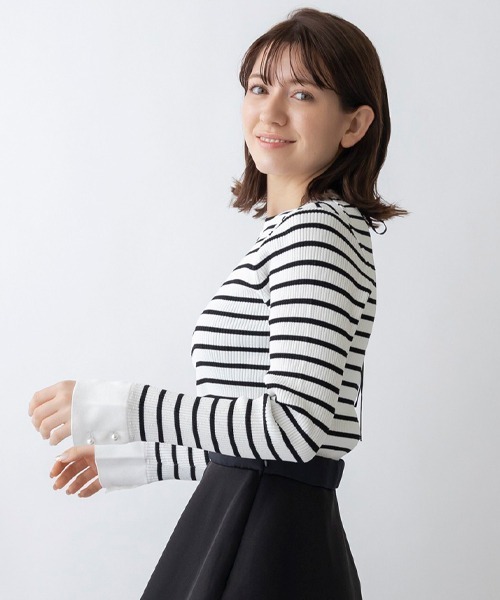 sono サックVis.Ny.プライマリーペプラムニットプルオーバー Amazon | [ソーノ] ニットプルオーバー Vis.Ny.プライマリーペプラム