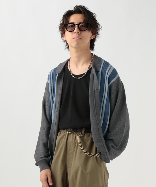 BAYFLOW（ベイフロー） カーディガン 「スタッフ企画」ニットシャツ 