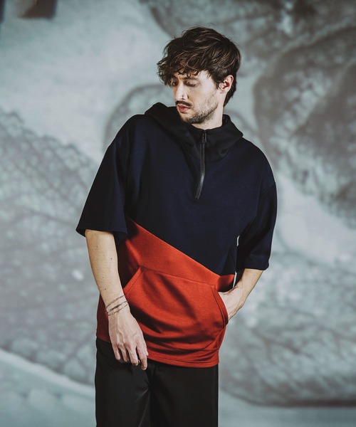 NO ID.（ノーアイディー） パーカー 「NO ID.」Changing Half Zip 