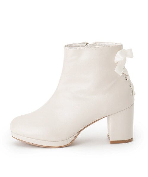 cs T&P（シーエスティーアンドピー） ブーツ バックリボンレースアップ