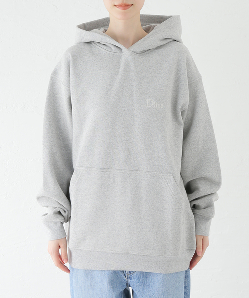 Dime ダイム プルオーバーパーカー グレー Sサイズ パーカー 「Dime/ダイム」 CLASSIC SMALL LOGO HOODIE：裏起毛パーカー