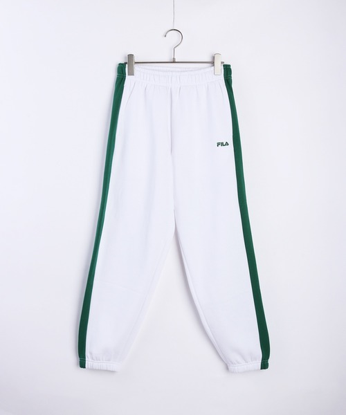 FILA（フィラ） パンツ レディース 裏起毛 サイドライン ジョガー