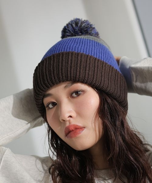 PBLIM ニット帽 ニットキャップ PBLIM/ポンポンニットキャップ