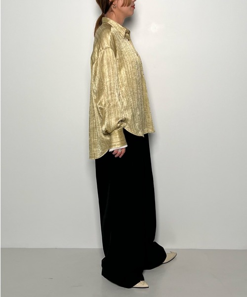 特典有↓CHIGNONカット ジョーゼット ルーズブラウス ブラック 楽天市場】CHIGNON（シニヨン） カット ジョーゼット ルーズ