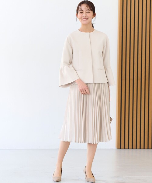 組曲（KUMIKYOKU） ワンピース ジャージーコンビプリーツ ワンピース