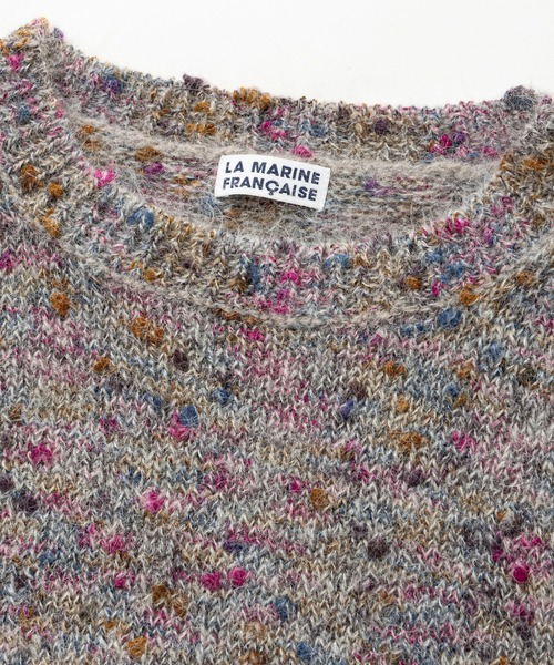 LA MARINE FRANCAISE ニット ミックスヤーンボートプルオーバー 