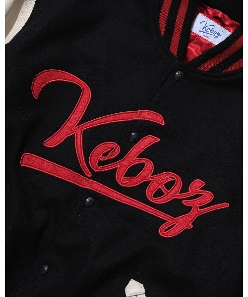 けけ　KEBOZ MELTON &LEATHERVARSITYJACKET MELTON & LEATHER VARSITY JACKET（スタジャン）｜KEBOZ（ケボズ