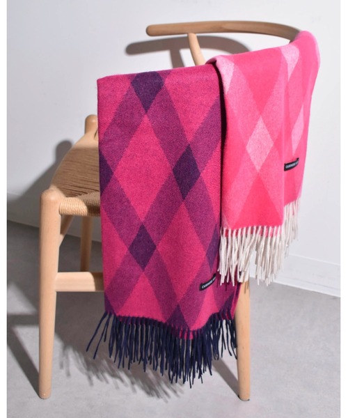 kiehtova マフラー ストール 「H.O.V」cashmere wide muffler argyle