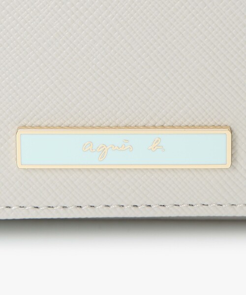 agnes b.（アニエスベー） ミニ 二つ折り 二つ折り財布 財布 レザー 二