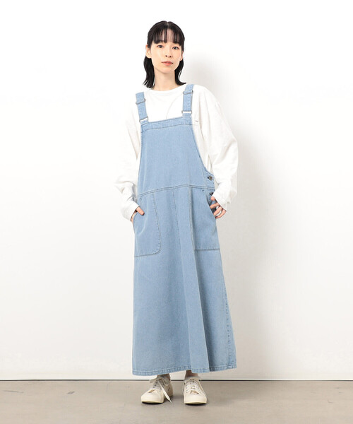ワンピース デニムジャンパースカート : ZOZOTOWN Yahoo!店