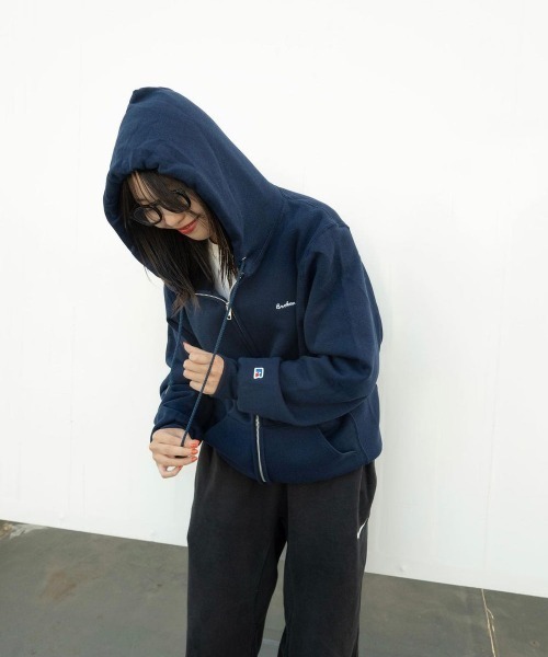 BROKEN BASE RUSSEL × Broken Base ジップパーカー RUSSELL × Broken Base Zip Hoodie – YZ