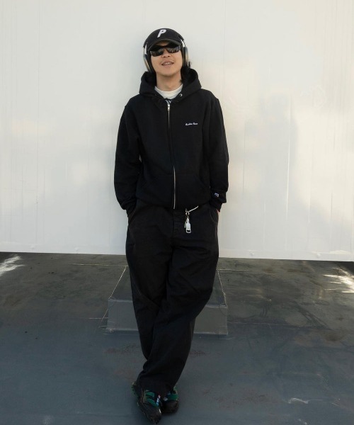 BROKEN BASE パーカー RUSSEL × Broken Base Zip Hoodie メンズ