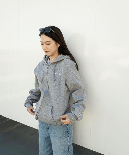 BROKEN BASE RUSSEL × Broken Base ジップパーカー RUSSELL × Broken Base Zip Hoodie – YZ