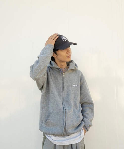 BROKEN BASE パーカー RUSSEL × Broken Base Zip Hoodie メンズ