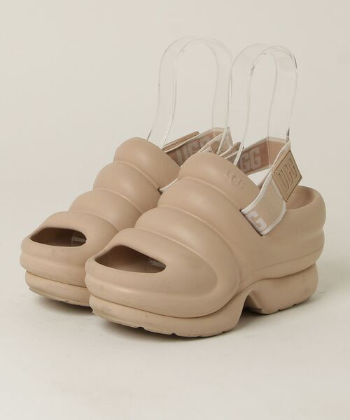 UGG Australia 「UGG」 フラットサンダル 22.0cm ベージュ