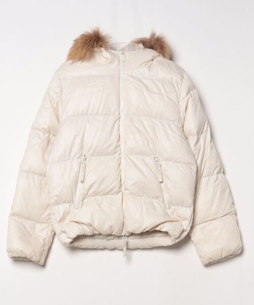 DUVETICA正規品・美品ベージュ ダウンジャケット・レディース DUVETICA（デュベティカ） ダウンジャケット 46 ベージュ レディース