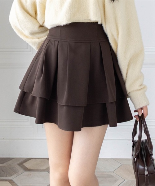 □ 44809★年 Bibiy. ビビィ ブレア フレアミニスカート F bibiy.ビビィ☆BLAIR FLARE SKIRT