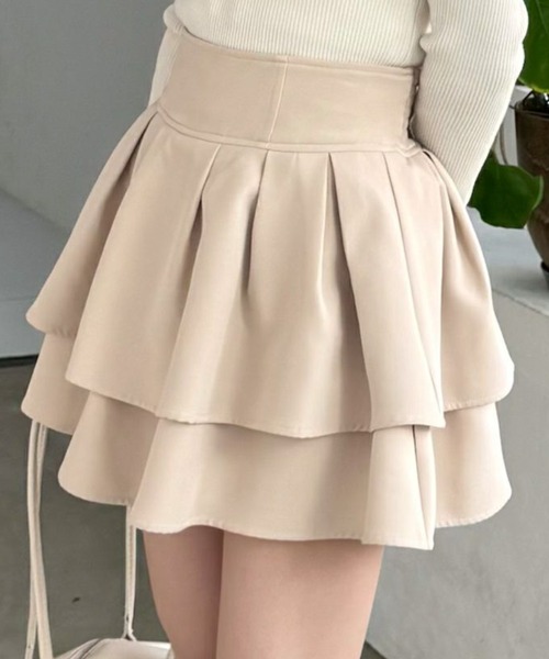 □ 44809☆年 Bibiy. ビビィ ブレア フレアミニスカート F bibiy