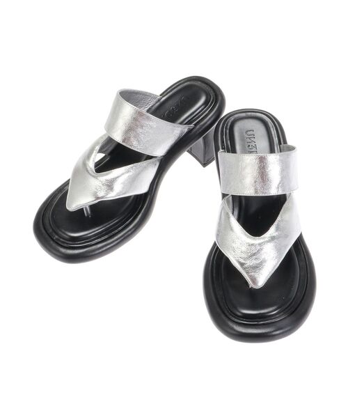 ジョゼムーン　PLUMP THONG SANDAL 39 完売　シルバー　美品 UN3D. サンダル PLUMP THONG SANDAL / プランプトングサンダル
