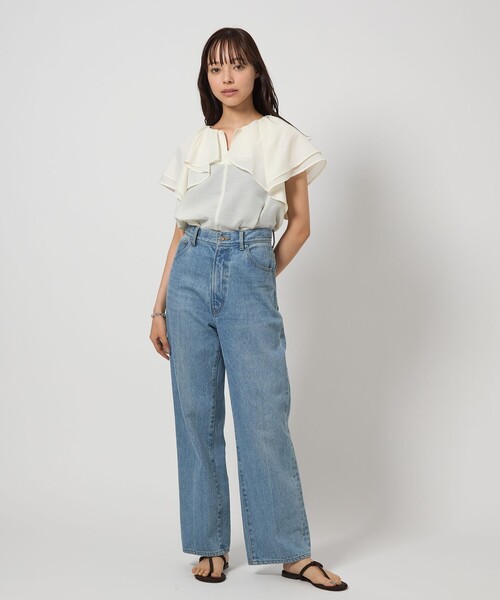 EMMEL REFINES / ソデフリルブラウス EMMEL REFINES シャツ ブラウス 「EMMEL REFINES」EM 2WAY ZIP