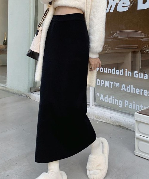 「Amulet」 ニットスカート FREE グレー レディース_画像3