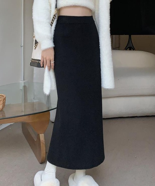 「Amulet」 ニットスカート FREE グレー レディース_画像8