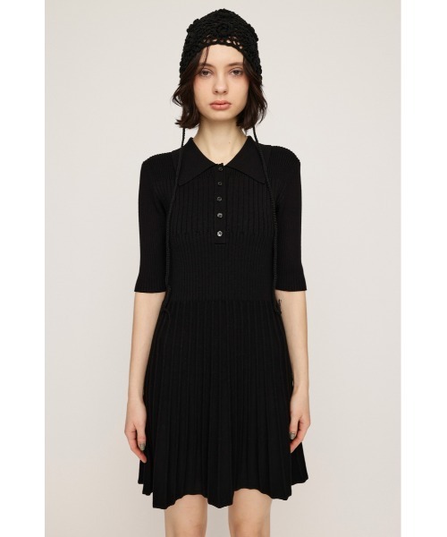 SLY ワンピース COLLARED PLEATS HG S/OP カラード プリーツ