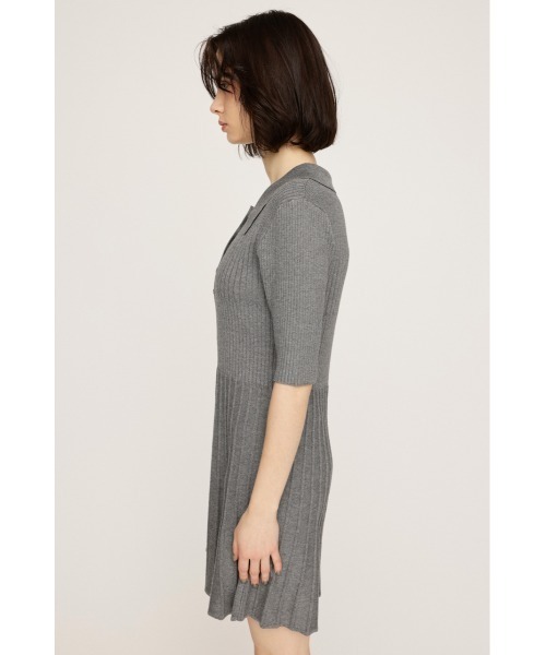 SLY ワンピース COLLARED PLEATS HG S/OP カラード プリーツ