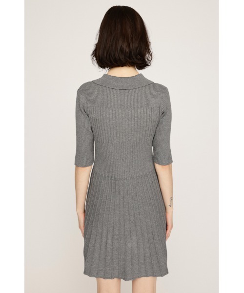 SLY ワンピース COLLARED PLEATS HG S/OP カラード プリーツ