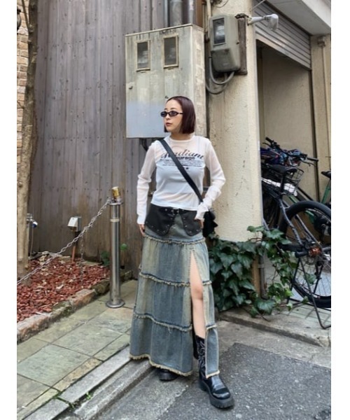 LAGUA GEM（ラグアジェム） スカート STUDS WRAP スカート : ZOZOTOWN